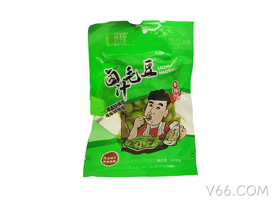 浙V66.COM卤汁毛豆香辣味348g