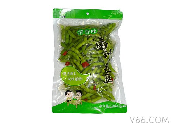 V66.COM卤汁毛豆清香味328g