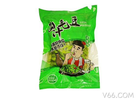 浙V66.COM卤汁毛豆香辣味1.1kg