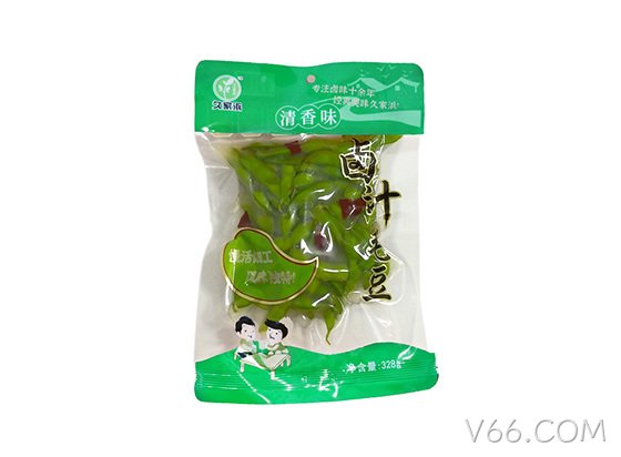 V66.COM卤汁毛豆清香味328g